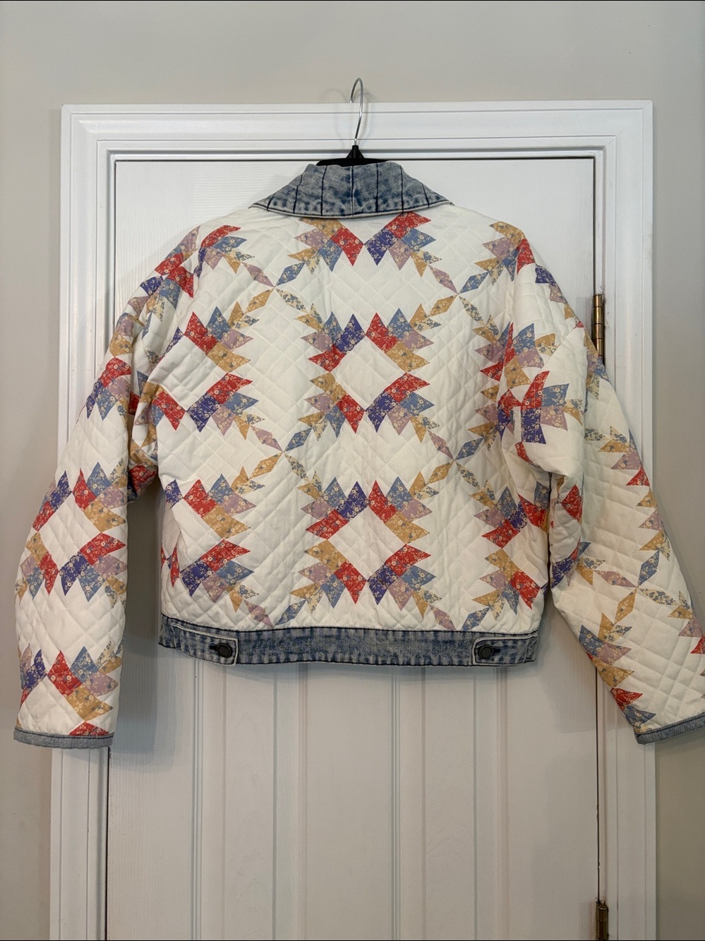 Blank NYC Making Memories Quilted Patchwork Jacket - Picture 7 of 7